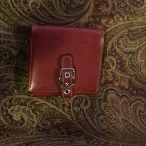Red coach wallet